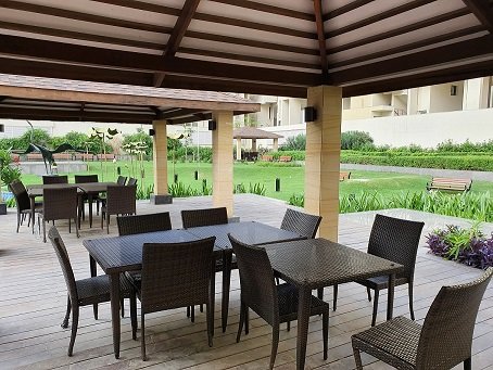 Experion Windchants Pool Side Seating Area