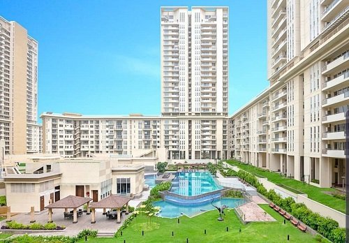 Exterior view of Experion Windchants luxury apartments in Sector 112, Dwarka Expressway, Gurgaon